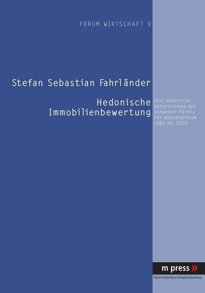 Produktbild: Hedonische Immobilienbewertung