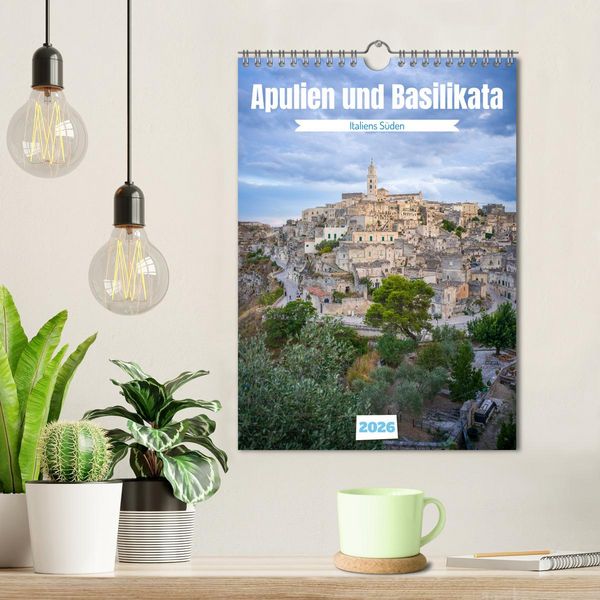 Produktbild: Apulien und Basilikata - Italiens S&uuml;den (Wandkalender 2026 DIN A4 hoch), CALVENDO Monatskalender