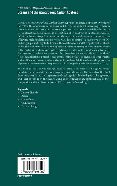 Produktbild: Oceans and the Atmospheric Carbon Content
