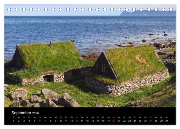 Produktbild: Island - Iceland (Tischkalender 2026 DIN A5 quer), CALVENDO Monatskalender