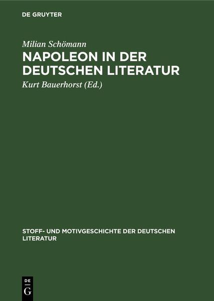 Produktbild: Napoleon in der deutschen Literatur