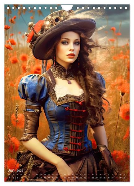 Produktbild: Steampunk Ladies (Wandkalender 2026 DIN A4 hoch), CALVENDO Monatskalender