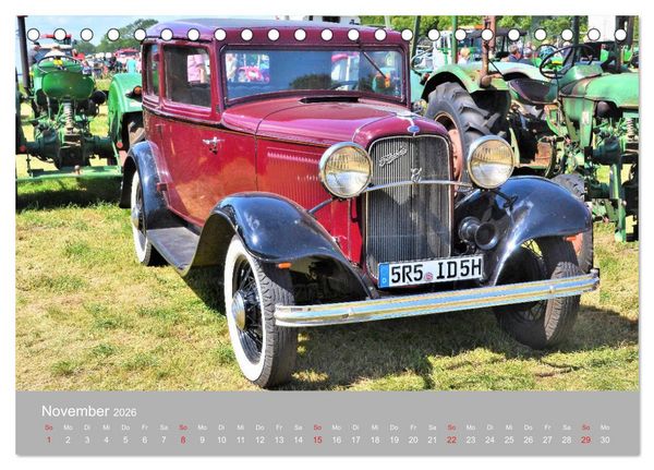 Produktbild: OLDTIMER-Event (Tischkalender 2026 DIN A5 quer), CALVENDO Monatskalender