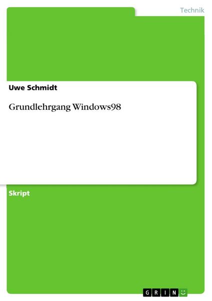 Produktbild: Grundlehrgang Windows98