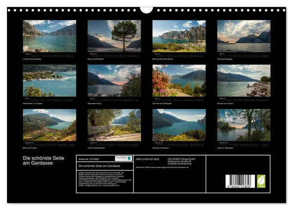 Produktbild: Die sch&ouml;nste Seite am Gardasee (Wandkalender 2026 DIN A3 quer), CALVENDO Monatskalender