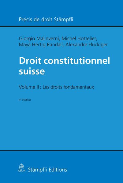 Produktbild: Droit constitutionnel suisse