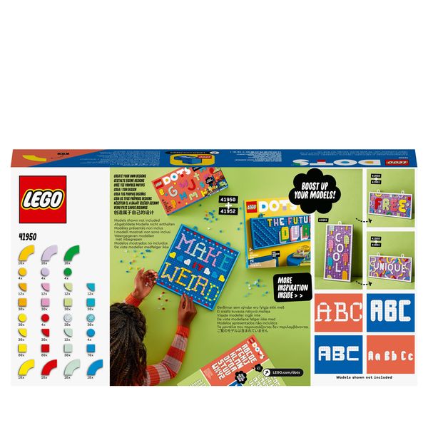 LEGO DOTS 41950 Ergänzungsset XXL - Botschaften, Bastelset, Zimmer-Deko