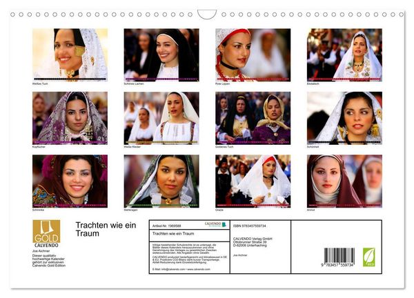 Produktbild: Trachten wie ein Traum (Wandkalender 2026 DIN A3 quer), CALVENDO Monatskalender
