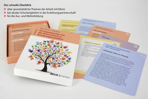 Produktbild: 50 Impulskarten f&uuml;r die Elternarbeit in Kindertagesst&auml;tten