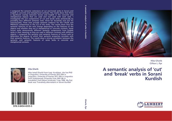 Produktbild: A semantic analysis of 'cut' and 'break' verbs in Sorani Kurdish