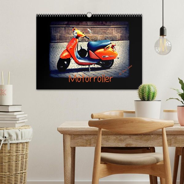 Produktbild: Motorroller (Wandkalender 2026 DIN A3 quer), CALVENDO Monatskalender