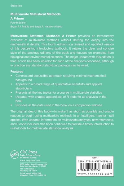 Produktbild: Multivariate Statistical Methods