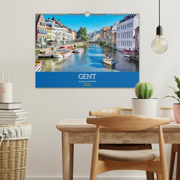 Produktbild: Gent - staunen und erleben (Wandkalender 2026 DIN A3 quer), CALVENDO Monatskalender
