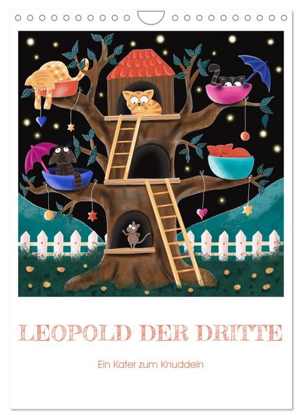Leopold der Dritte - Ein Kater zum Knuddeln (Wandkalender 2026 DIN A4 hoch), CALVENDO Monatskalender