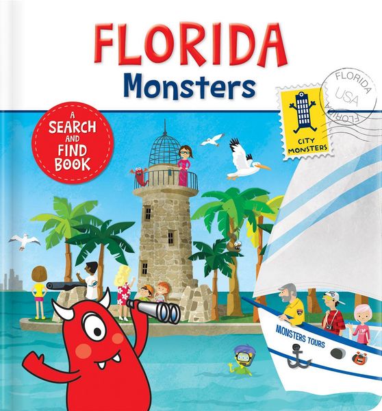Produktbild: Florida Monsters: A Search and Find Board Book for Kids Hidden Picture & Interactive Picture Book Ages 3-5, Preschool - Kindergarten