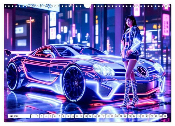 Produktbild: Cars & Girls (Wandkalender 2026 DIN A3 quer), CALVENDO Monatskalender