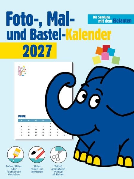 Produktbild: DIY Kalender Elefant + Hase 2027