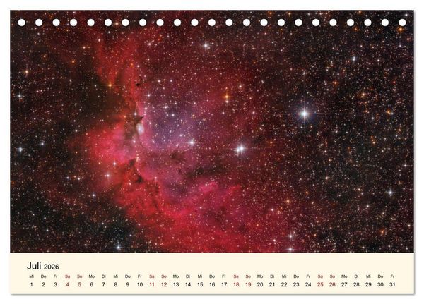 Produktbild: Distant Luminosity: Eine fotografische Reise durch das Universum (Tischkalender 2026 DIN A5 quer), CALVENDO Monatskalender