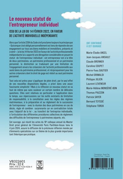 Produktbild: Le nouveau statut de l
