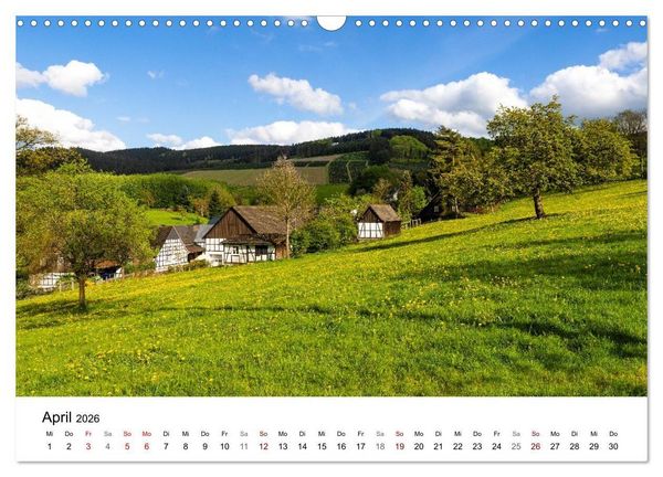 Produktbild: Sauerland - Land der tausend Berge (Wandkalender 2026 DIN A3 quer), CALVENDO Monatskalender