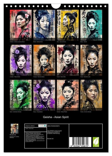 Produktbild: Geisha - Asian Spirit (Wandkalender 2027 DIN A4 hoch), CALVENDO Monatskalender