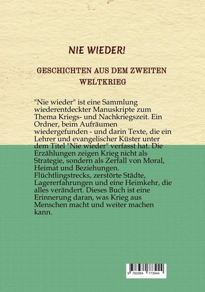 Produktbild: Nie wieder!