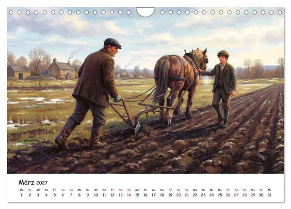 Produktbild: Zwischen Feld und Hof - Landleben vor &uuml;ber hundert Jahren (Wandkalender 2027 DIN A4 quer), CALVENDO Monatskalender