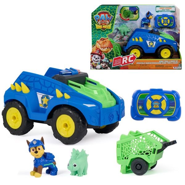 Produktbild: PAW Patrol: Der Dino Film, Chase' ferngesteuertes Dino Rettungs-Fahrzeug, RC Cruiser
