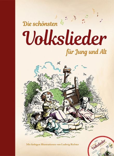 Produktbild: Die sch&ouml;nsten Volkslieder f&uuml;r Jung und Alt - mit CD