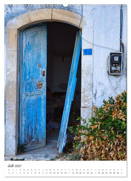 Produktbild: Kreta, deine T&uuml;ren (Wandkalender 2027 DIN A2 hoch), CALVENDO Monatskalender