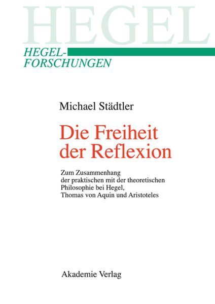 Produktbild: Die Freiheit der Reflexion