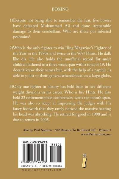 Produktbild: The Sarcastic Sports Trivia Book