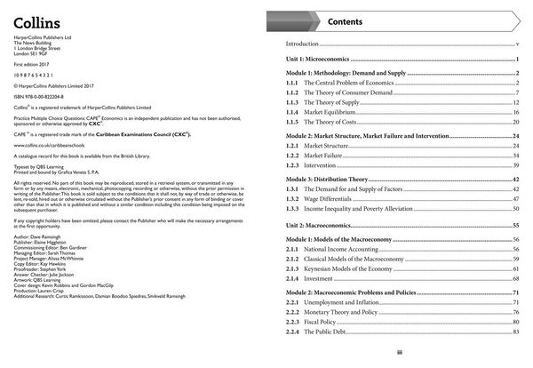 Produktbild: Collins Cape Economics - Cape Economics Multiple Choice Practice