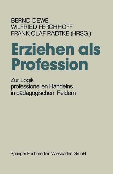 Produktbild: Erziehen als Profession