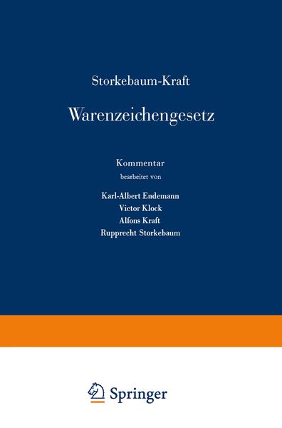 Produktbild: Storkebaum-Kraft Warenzeichengesetz