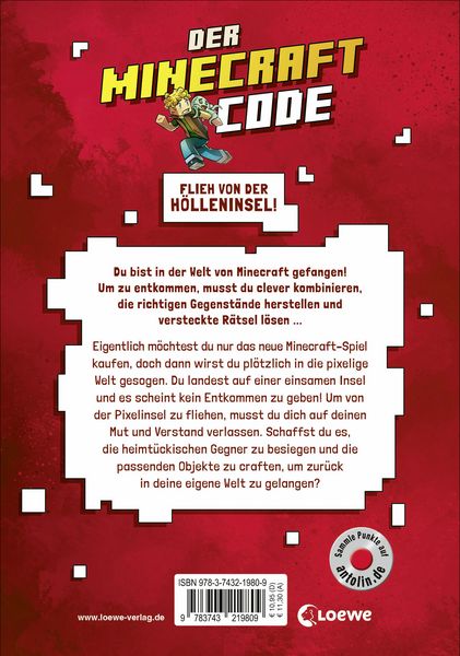 Produktbild: Der Minecraft Code (Band 2) - Gefahr auf der Pixelinsel