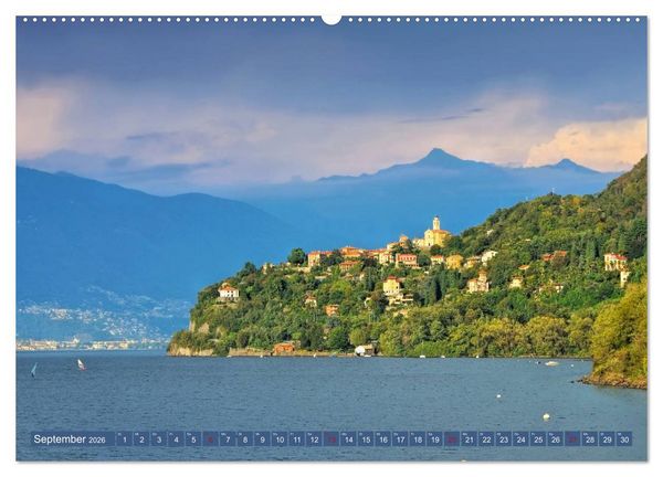 Produktbild: Lago Maggiore - Bezaubernde Orte am Ostufer (Wandkalender 2026 DIN A2 quer), CALVENDO Monatskalender