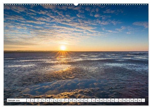 Produktbild: Eiderstedt - Willkommen am Watt (hochwertiger Premium Wandkalender 2026 DIN A2 quer), Kunstdruck in Hochglanz