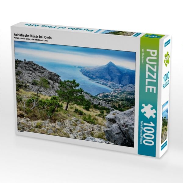 Produktbild: CALVENDO Puzzle Adriatische K&uuml;ste bei Omis | 1000 Teile Lege-Gr&ouml;&szlig;e 64x48cm Foto-Puzzle f&uuml;r gl&uuml;ckliche Stunden