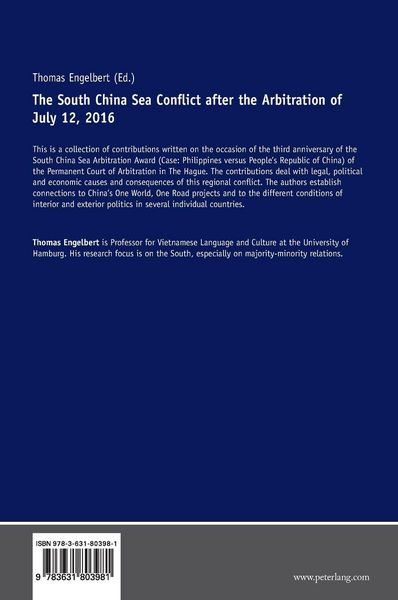Produktbild: The South China Sea Conflict after the Arbitration of July 12, 2016