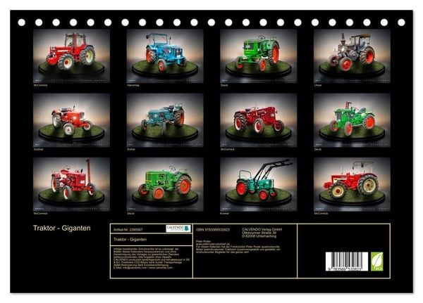 Produktbild: Traktor - Giganten (Tischkalender 2027 DIN A5 quer), CALVENDO Monatskalender