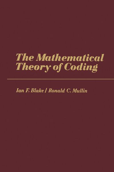 Produktbild: The Mathematical Theory of Coding