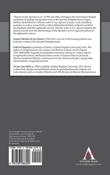 Produktbild: 'Report on the Agrarian Law' (1795) and Other Writings