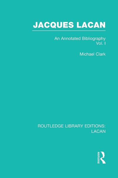 Produktbild: Jacques Lacan (Volume I) (RLE