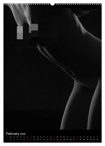 Produktbild: Erotic Silhouettes / UK-Version (High Quality Premium Wall Calendar 2026 DIN A2 portrait),CALVENDO 12 Month Wall Calendar