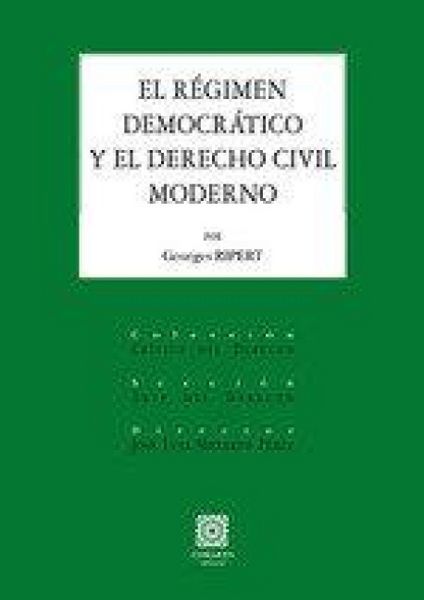 Produktbild: R&eacute;gimen democr&aacute;tico y el derecho civil moderno