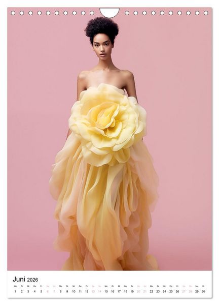 Produktbild: Floral Couture (Wandkalender 2026 DIN A4 hoch), CALVENDO Monatskalender