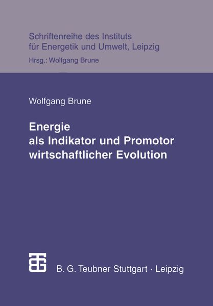 Produktbild: Energie als Indikator und Promotor wirtschaftlicher Evolution