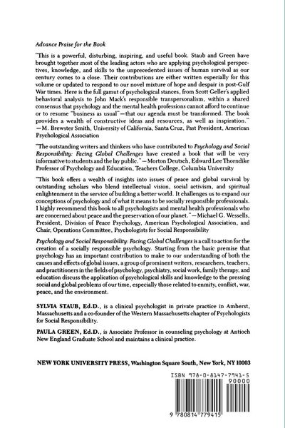 Produktbild: Psychology and Social Responsibility
