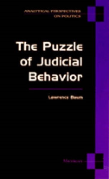 Produktbild: Puzzle Of Judicial Behavior